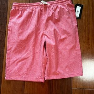 First Wave Boys Shorts Washed Red Size 14/16 NWT